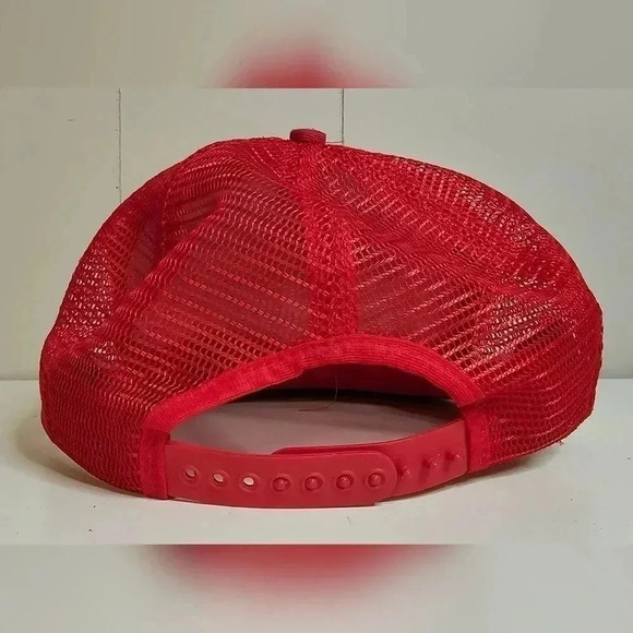 Vintage Nascar Alan Kulwicki Red Snap Back Gold Wings White Rope - Picture 7 of 8